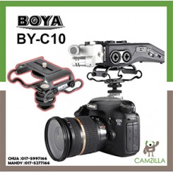 BOYA BY-C10 Universal Microphone and Portable Recorder Shock Mount - Fits the Zoom H4n, H5, H6, Tascam DR-40, DR-05, DR-07